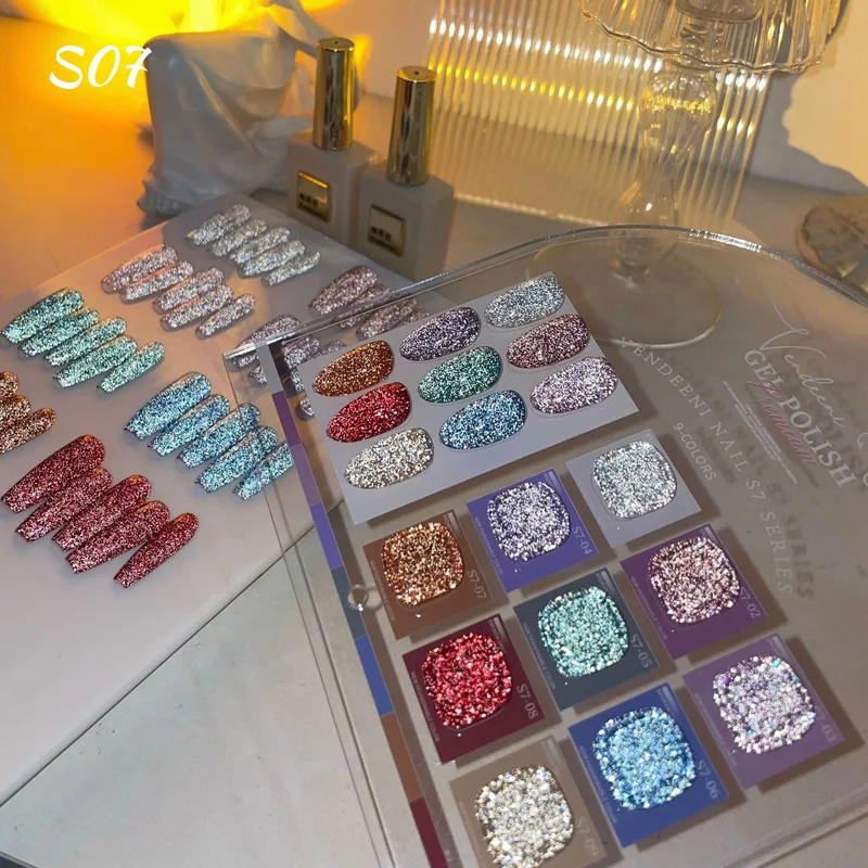 VENDEENI หักเพชรสี 9 สีเล็บชุดเล็บชุดเล็บ Salon 2024 ใหม่ขายร้อนแฟชั่นปลอดสารพิษ UV เจลขายส่ง