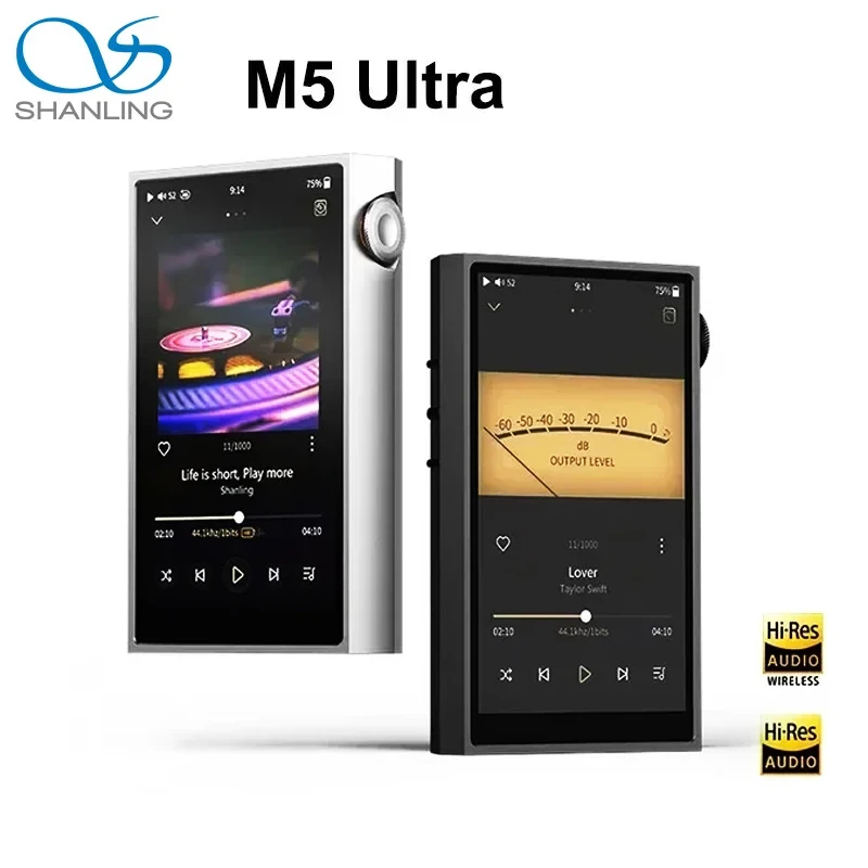 SHANLING M5 Ultra MP3 Player Bluetooth 5.2 HiFi Hi-Res Audio Player Portable Music Player MP3 AK4191EQ AK4499EX Chip LDAC PCM768