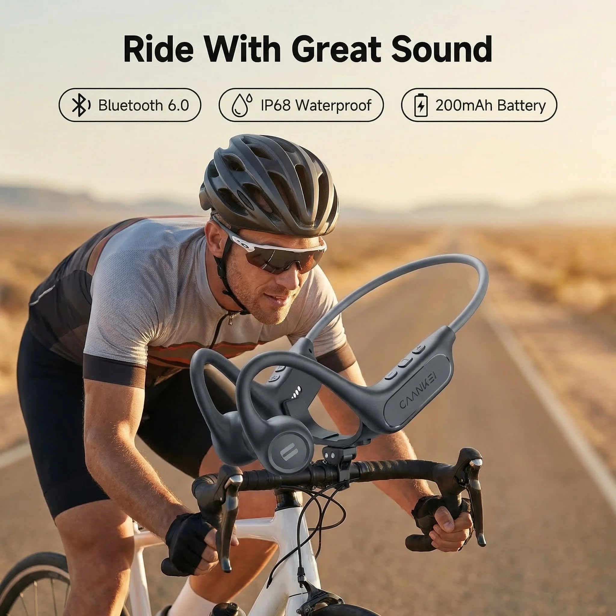 IPX8 Underwater Waterproof Bone Conduction Earphones, 32GB MP3 Offline Music, Bluetooth 5.4 Open-Ear Headset for Diving Swimming