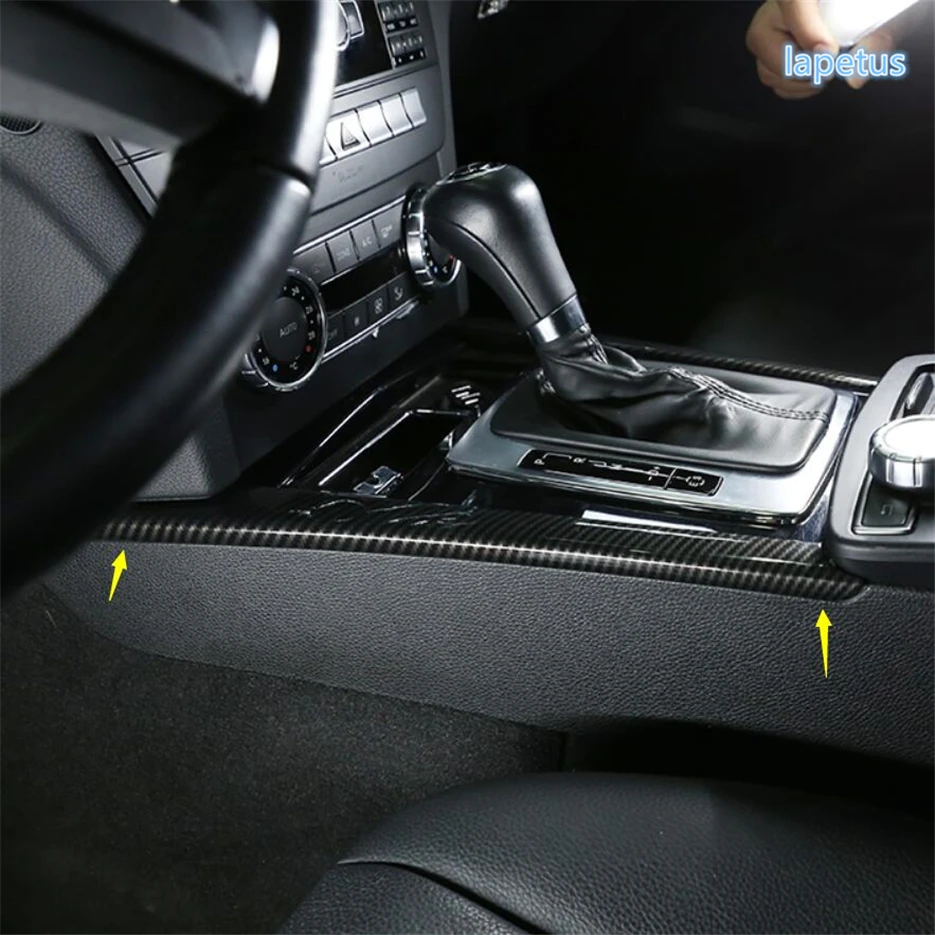 

Auto Accessories Side Gear Shift Box Decor Stripes Cover Trim Fit For Mercedes Benz C CLASS W204 C180 C200 2009 - 2014