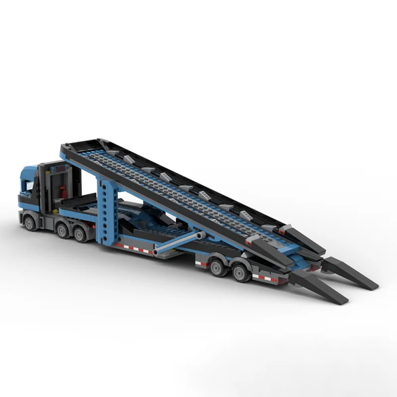 772 pçs moc city campeões supercar carro transportadora alt modelo de construção presente natal blocos de brinquedo montar ideia crianças aniversário