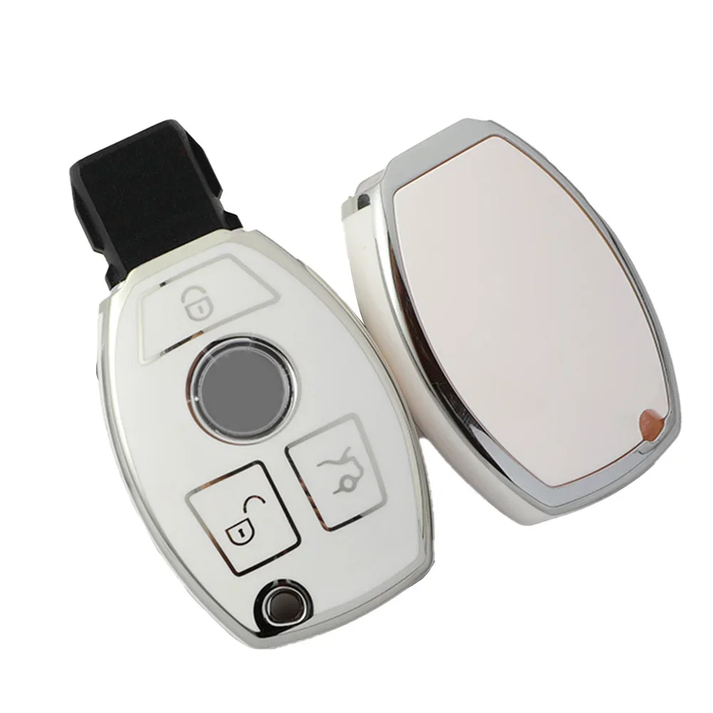 

For Mercedes Car Key Case Black Car Remote Key Case Cover Easy Installation For A B G R Class Effective Protection