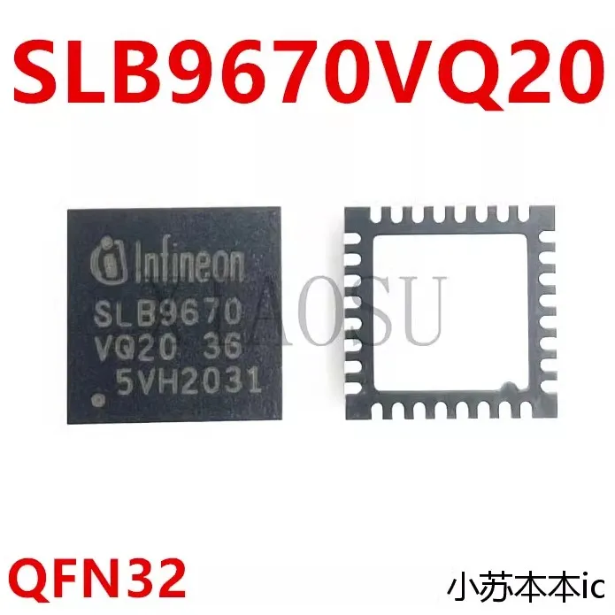 (2pcs)100% New SLB9670VQ12 SLB9670VQ20 SLB9670 QFN Chipset