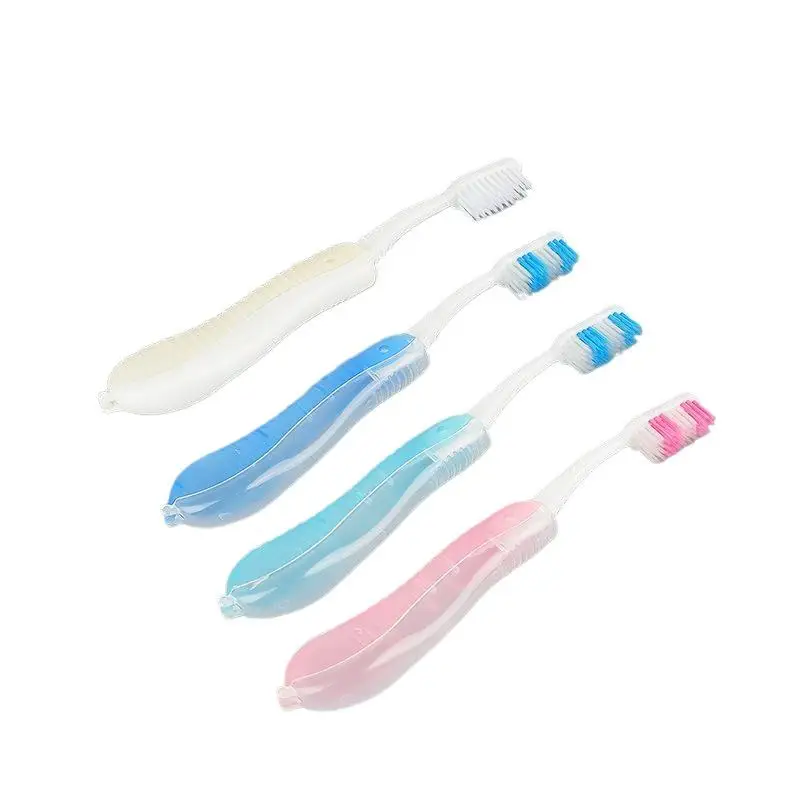 Portable Disposable Foldable Travel Camping Toothbrush - Hiking Toothbrush 5 Pack