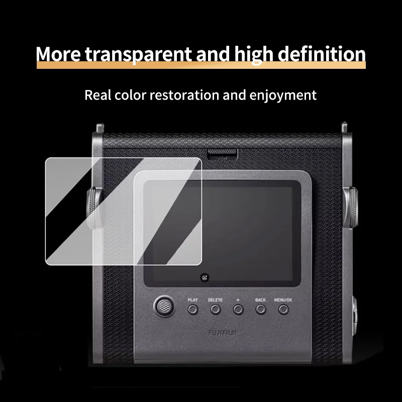 Camera Temper Glass Film for Fujifilm Instax Wide EVO Front Lens Protection Film and Camera Screen Glass Film HD Waterproof view 5