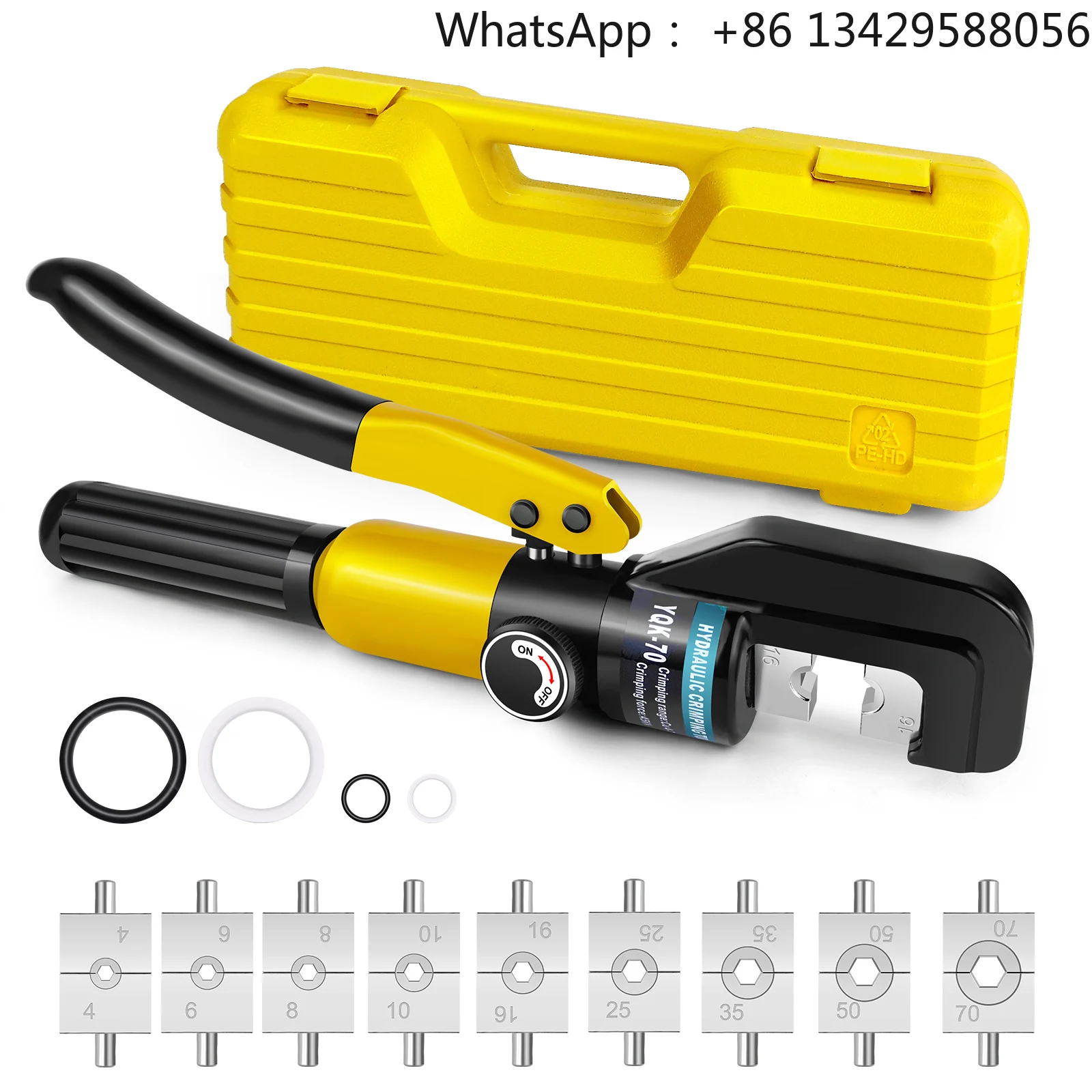 

9 juegos alicates hidráulicos 4-70 mm2, herramientas prensado a presión, alicates cableado Terminal Cable DIY,