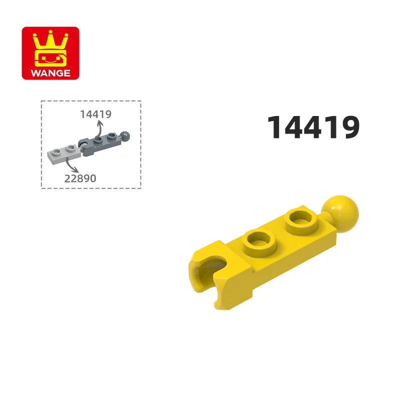 

WANGE 14419 100 г/163 шт. 1x2 боковая часть с буксировочной шаровой розеткой, строительные блоки Moc, цвет, совместим с кирпичами, детали для самостоятельной сборки