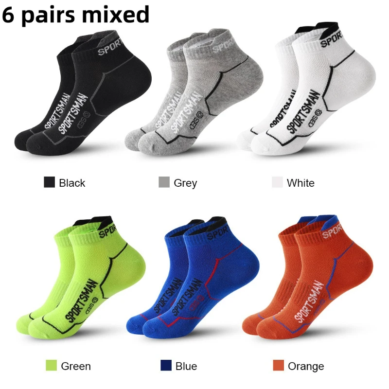 5 Pairs Ankle Socks, Men\'s Sweat-absorbing Cotton Breathable Socks For Sports Socks MEN\'S Short Socks Summer Thin Perspiration a