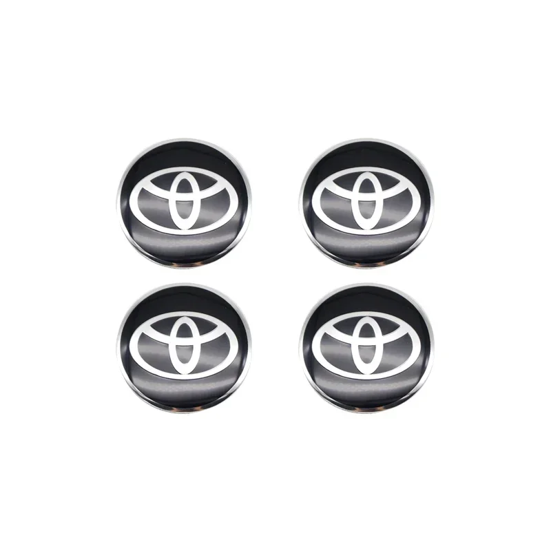 56mm Wheel Center Hub Cap Logo Decal Rim Cap Logo Decal For Toyota Corolla Yaris Rav4 Camry Avensis Auris C-hr 86 Prius Corolla