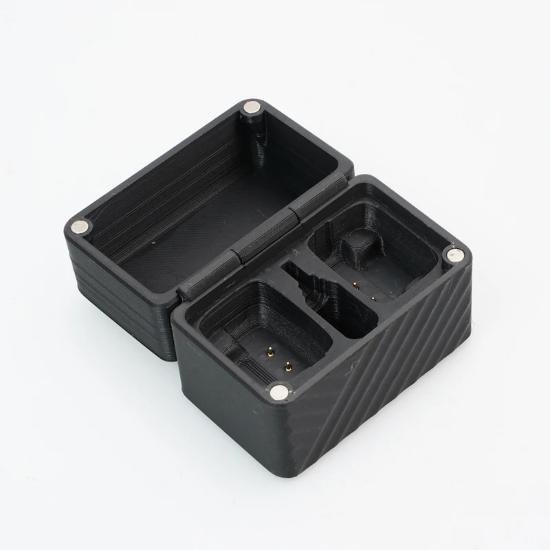 1PCS For DJI MIC Mini Mobile 2TX Version Portable Charging Case Dual Transmitter Charge Organizer Box 3D Printed Upgrades Parts
