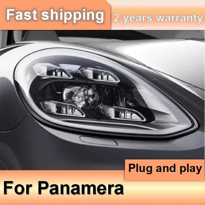 

Автомобильные аксессуары для Porsche Panamera, головной фонарь 2017-2021, фары Panamera, DRL, указатель поворота, ближний свет, объектив проектора