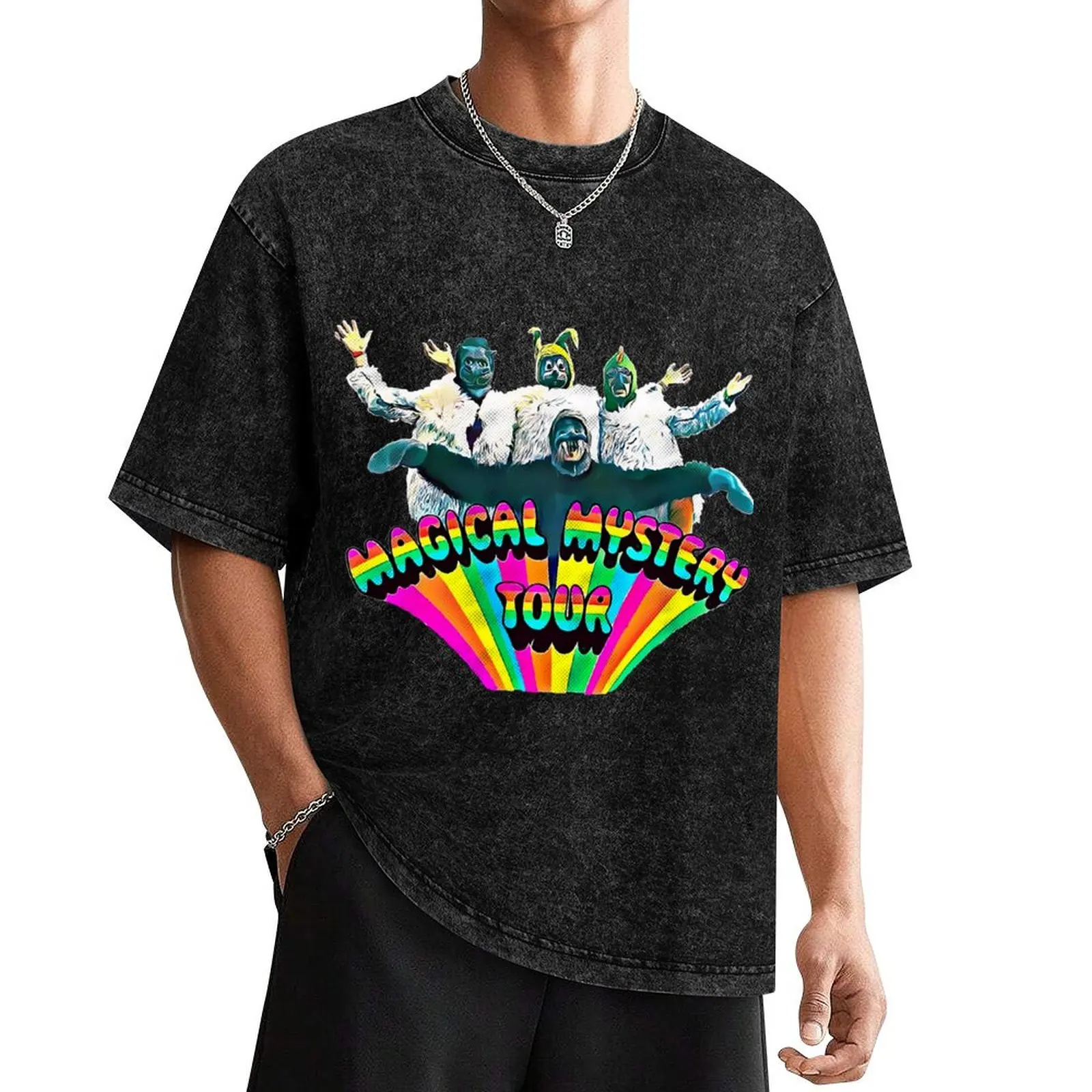 Magical Mystery Tour - Album Cover - Colored T-Shirt plain vintage clothes quick drying animal prinfor boys Men's cotton t-shirt