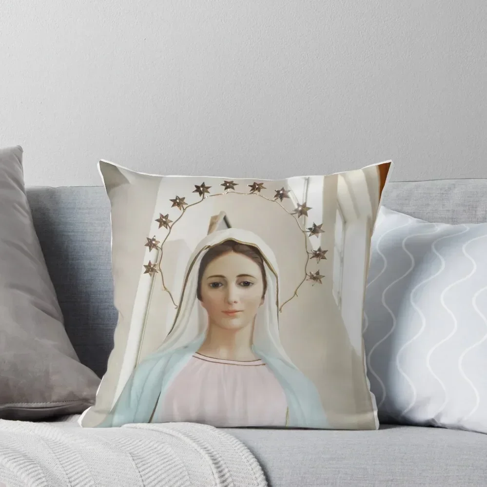 

Mary of Medjugorje Throw Pillow Christmas Pillow ornamental pillows for living room Decorative Cushions For Living Room pillow