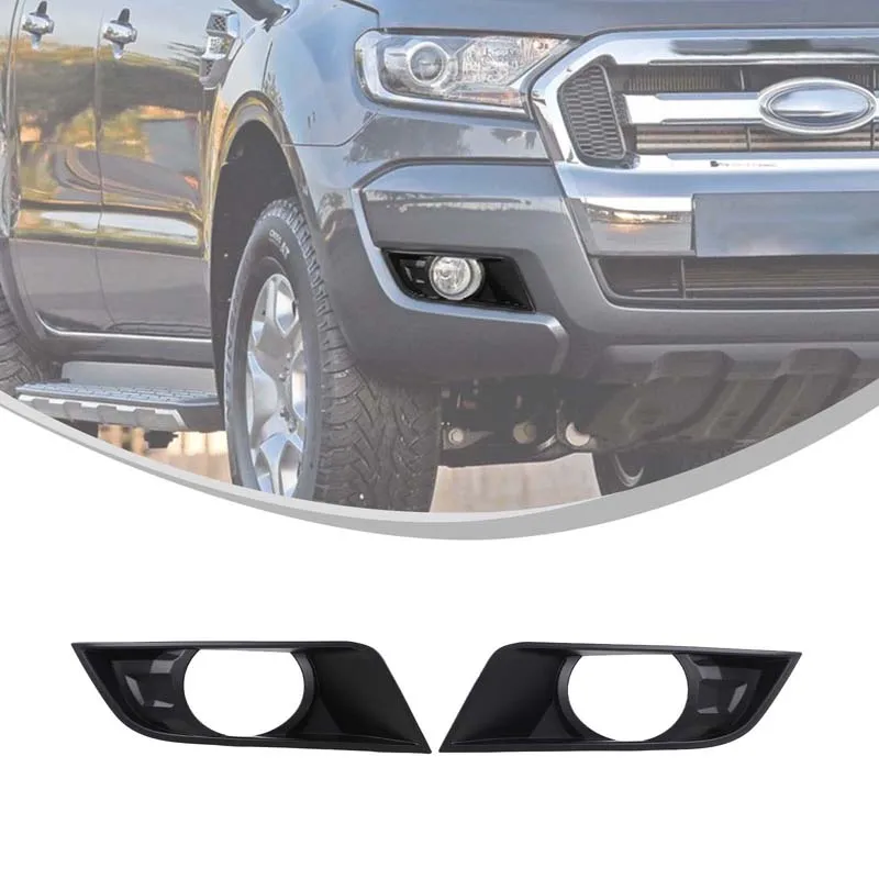 

Для Ford Ranger 2015-2016 ABS матовый черный автомобильный передний противотуманный фонарь рамка декоративная наклейка внешняя защита автомобиля аксессуары 2 шт.
