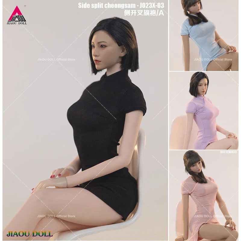 

JO23X-03 1/6 Scale Female Fashion Side Split Short Cheongsam Slim Dress Fit 12Inch Soldier TBL PH JO Action Figure Body Dolls