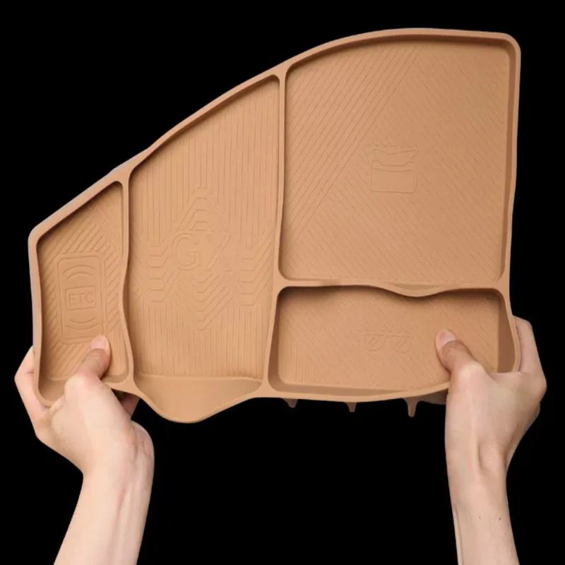 For XPENG GX 2026 Car Dashboard Silicone Storage Box A Storage Compartment Behind The Screen Interior Car Accessories 3
