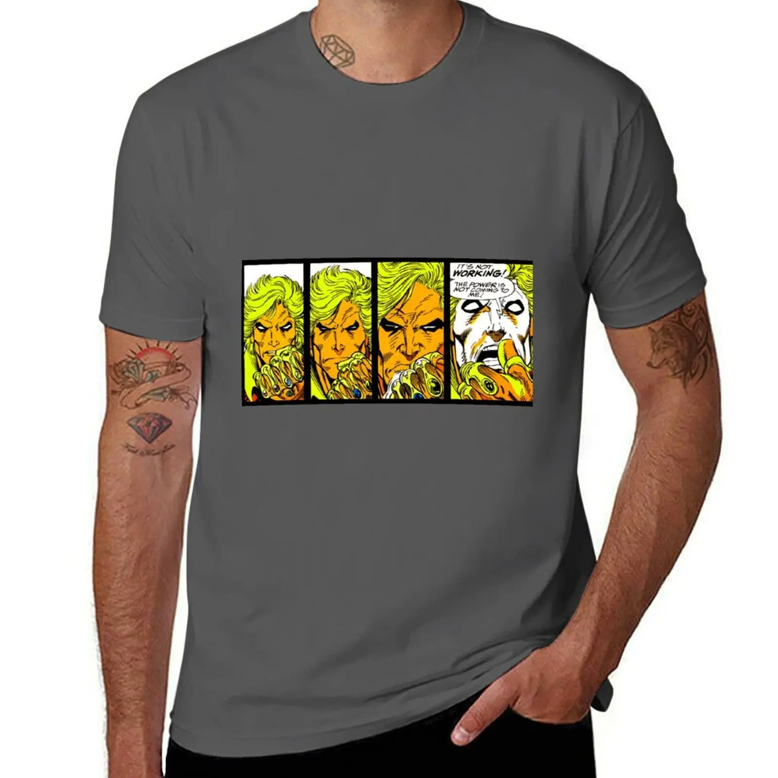 

Adam Warlock T-Shirt All Match Print Short Sleeve Top