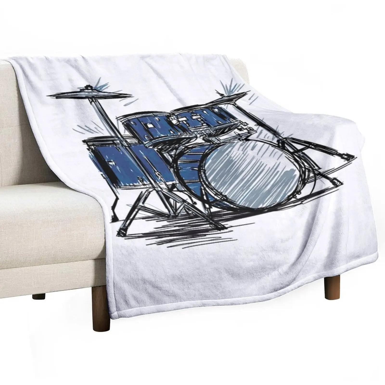 Drummer Freak Throw Blanket Bed covers Shaggy Blankets