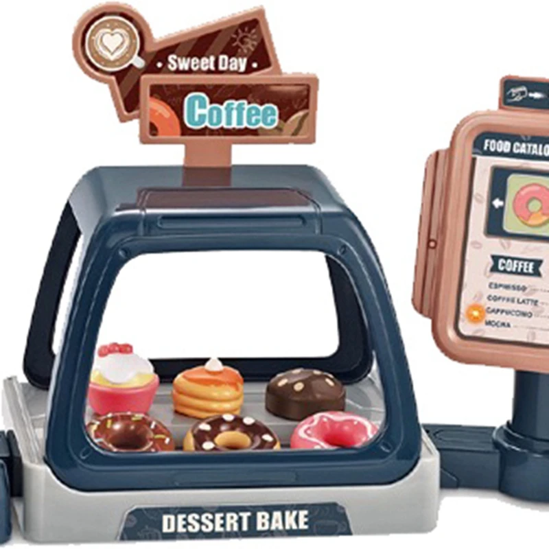 Kids Coffee Maker Toy Set Accessories 40 Pieces Toy Coffee Maker For Kids, Kids Kitchen Accessories Set, Ages 3+