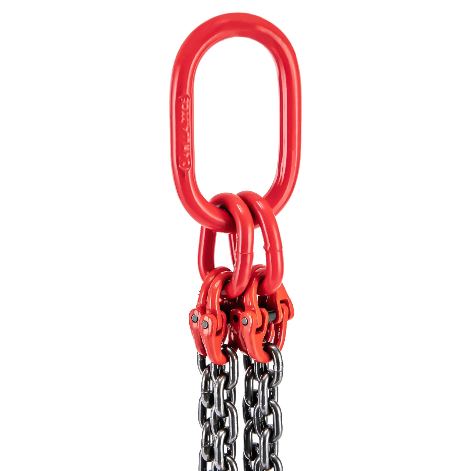 5/16 Inch * 5ft Lift Ketting Sling Liften Met 4 Leg Grijphaken Gebruikt In De Mijnbouw, Machines, Havens, Gebouw