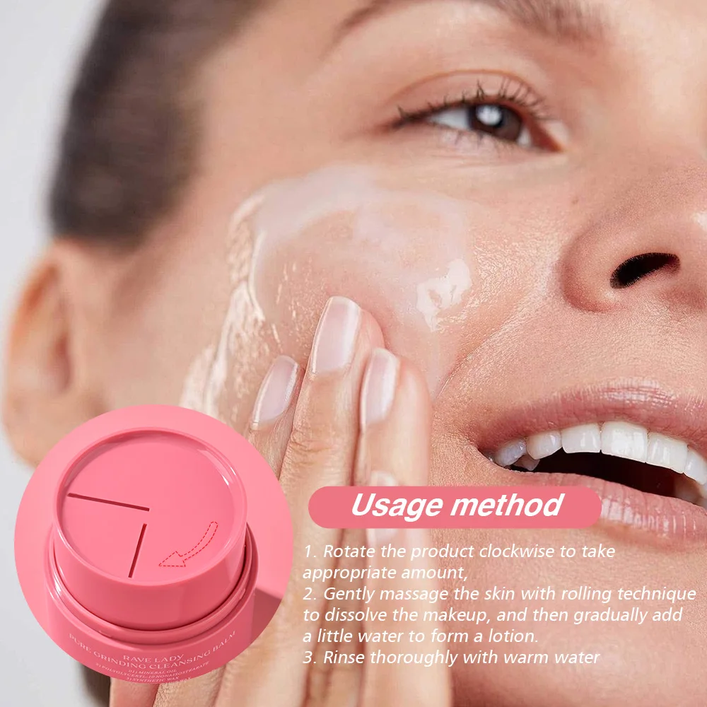 レイブレディ ピュリファイング クレンジング メイクアップ リムーバー バーム フェイス ディープ クリーン ポアズ ジェントル モイスチャライジング ノンイリタント クリーン フェイシャル メイクアップ