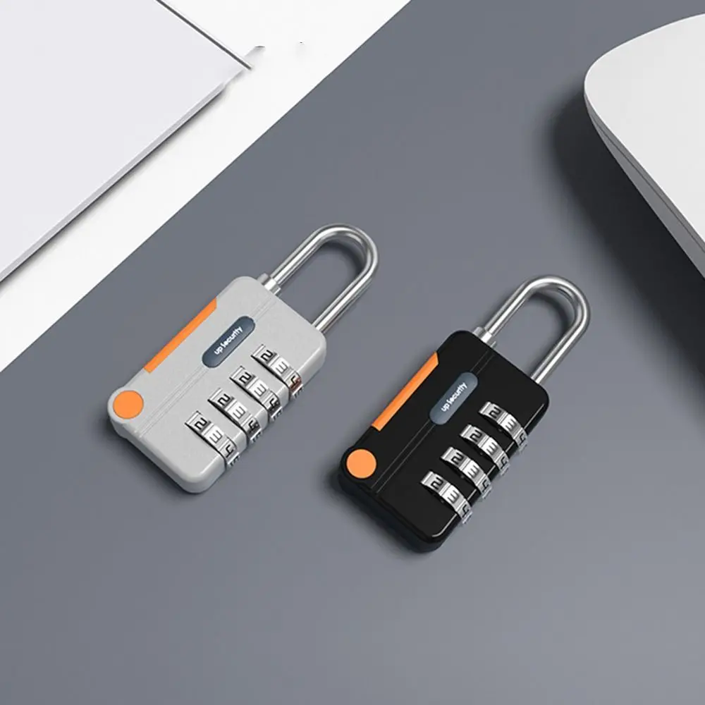 4 Digit Combination Lock With Steel Cable Anti-theft Safely Code Lock Luggage Hardware Protection Security Portable Padlock