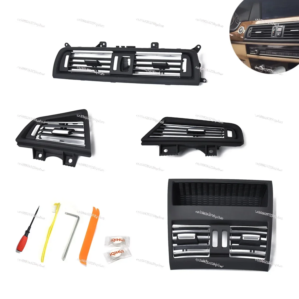 

Automotive air conditioner trend middle rear left and right side electroplating suitable for BMW 5 series F18 accessories