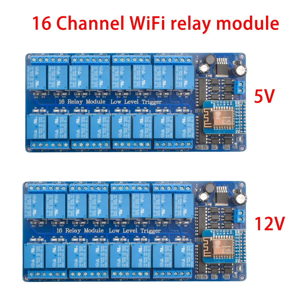 Đầu Ghi Hình 16 Kênh Tiếp Shield Module DC 5V 12V Với Optocoupler Trên Tàu ESP8266 WIFI Module Arduino DIY