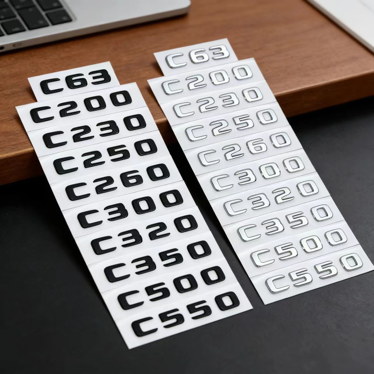 

ABS Plastic C200 C200L C230 C250 Trunk Rear Logo Badge Emblem Sticker For Mercedes Benz C Class W201 W202 W203 W204 W205