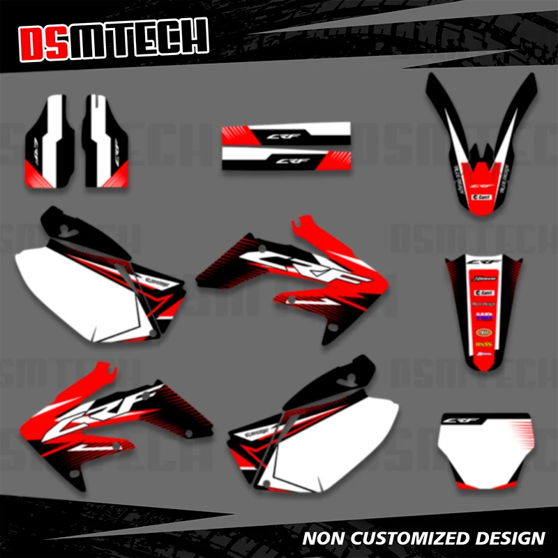 

DSMTECH мотоциклетные графические наклейки, наклейки, наборы для Honda CRF250, CRF250R, CRF 250, 250R, 2004, 2005, 2006, 2007, 2008, 2009