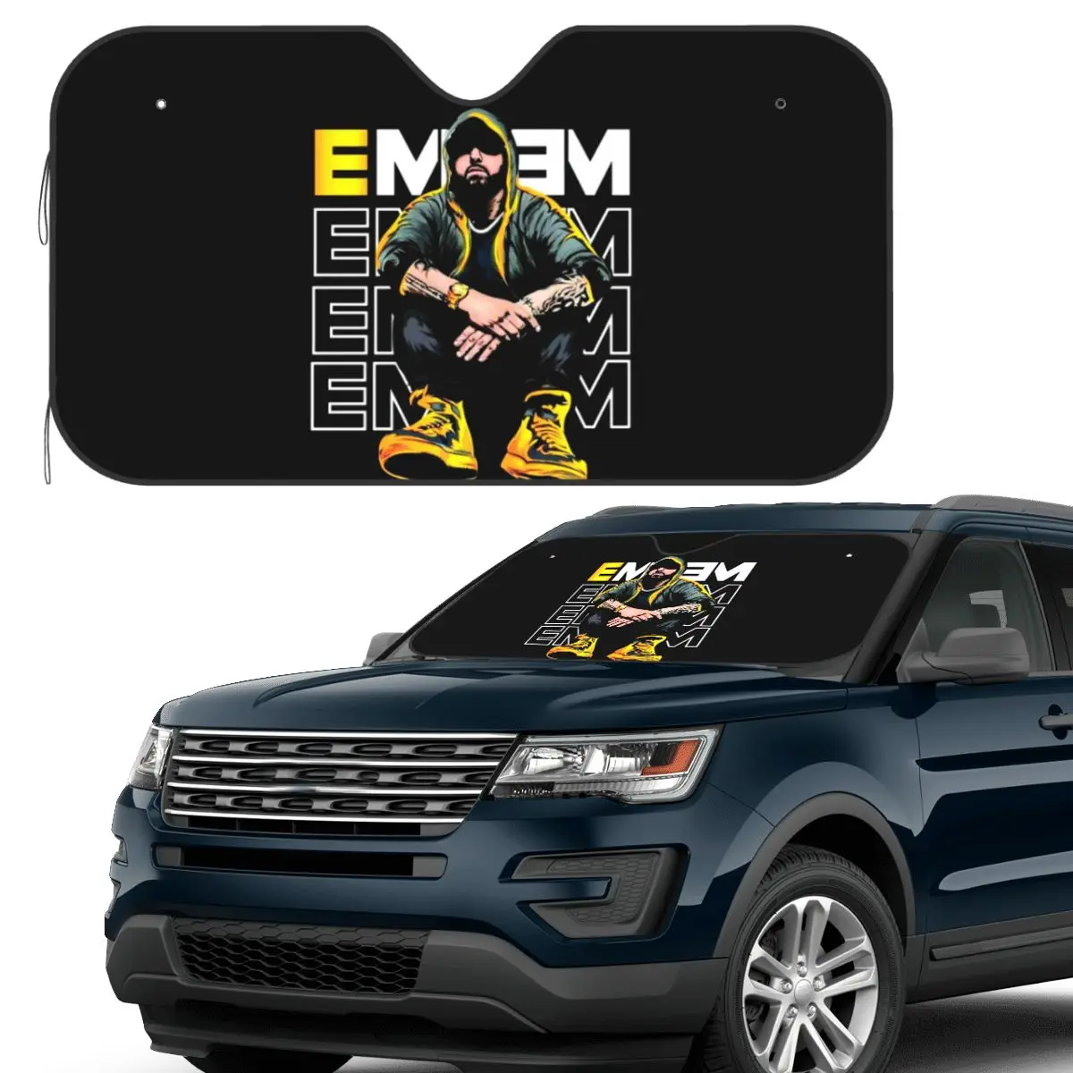 

Солнцезащитный козырек Eminem 1, лобовое стекло автомобиля, переднее лобовое стекло, солнцезащитный козырек, аксессуары, чехлы