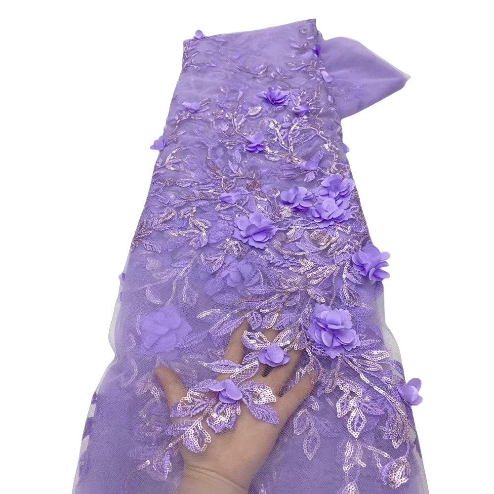 

African Luxury Sequins Tulle Lace Fabric Nigerian J-1407083 Lace Fabric For Woman Evening Cloth Dress