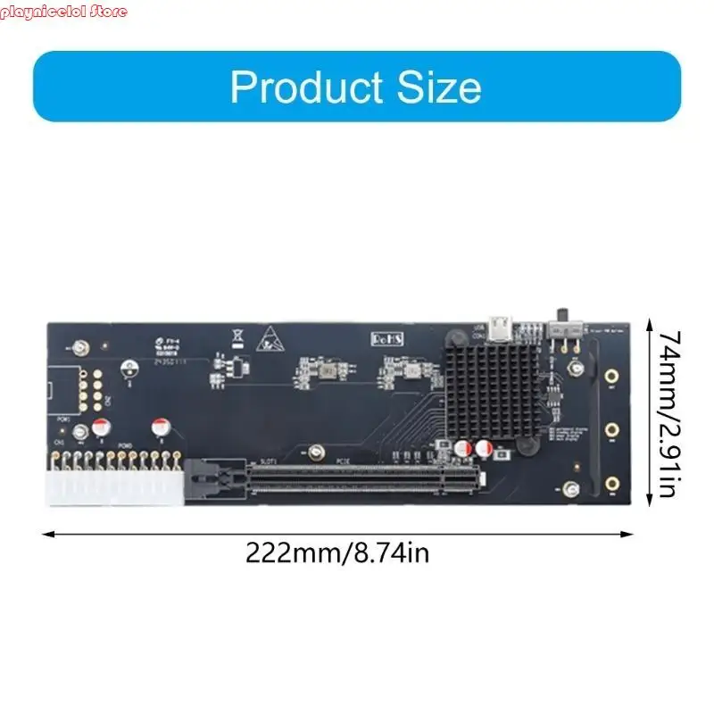 E8BA USB4.0 Tipo C Dock GPU ESTERNA Velocità veloce 40 Gbps Supporta RTX3060 GTX1060 SIMP