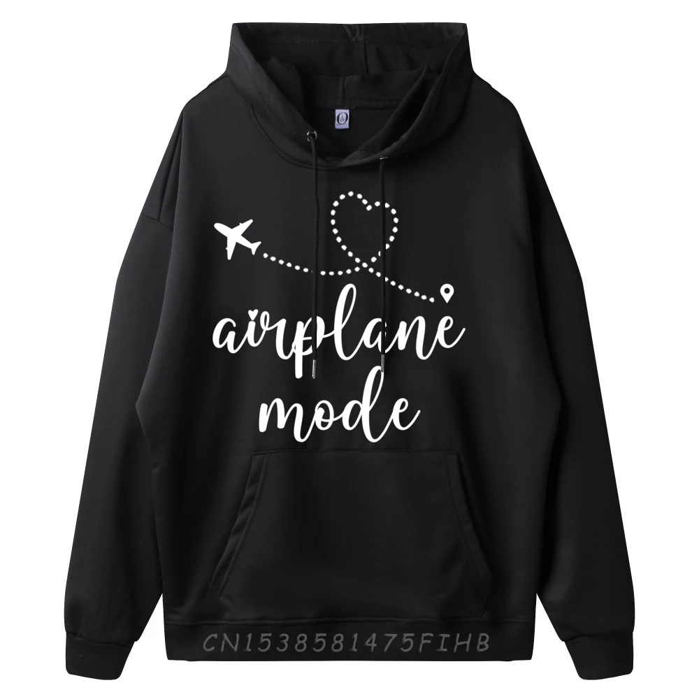 World Adventure Vacation Lover Airplane Mode Cream Hoodie Woman Fashionable And Trendy Long Sleeve Sweater Men Big Size Party