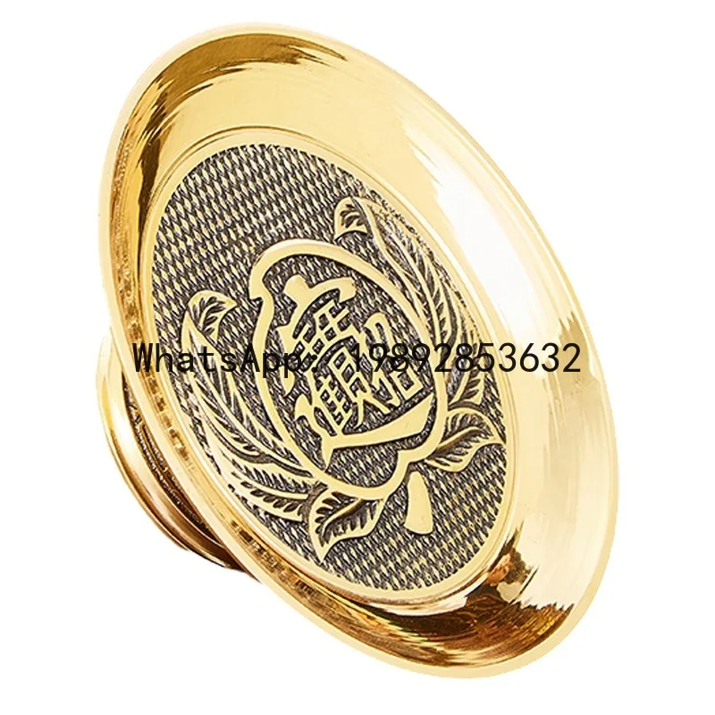 

DSA pure copper supply Household fruit supply plate Buddha front general fruit plate Tribute plate