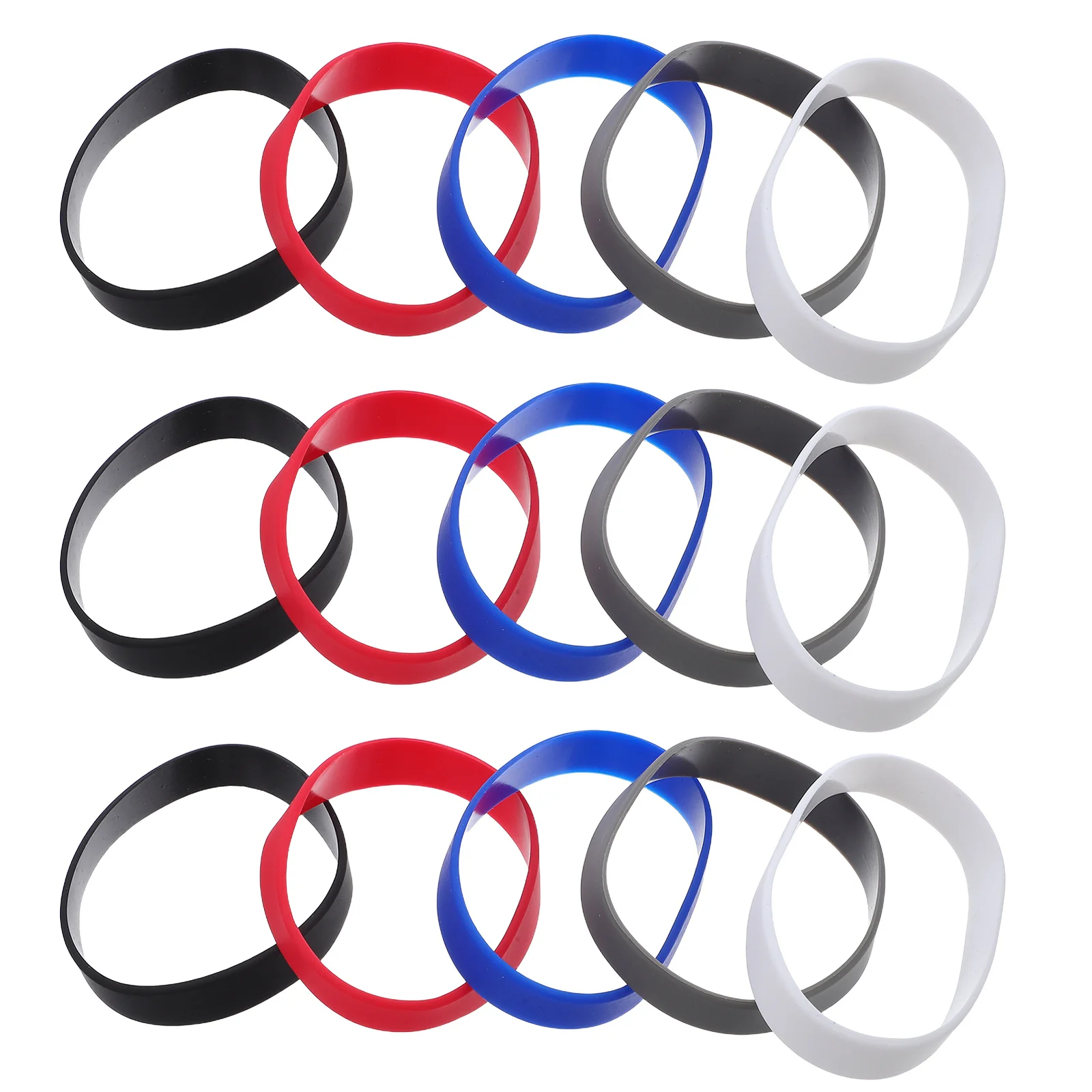 50 Stück leere Silikon-Armbänder, wasserdicht, weich, elastisch, für Männer, Frauen, Kinder, Partygeschenke, Team-Identifikation, Schule