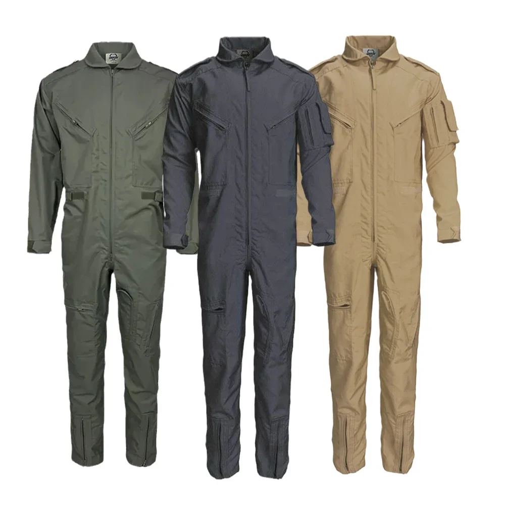 Wholesale Workwear Flame Clothing Flight Suit FR Fire Retardant Safety Frc Nomex Pilot Coveralls Uniform