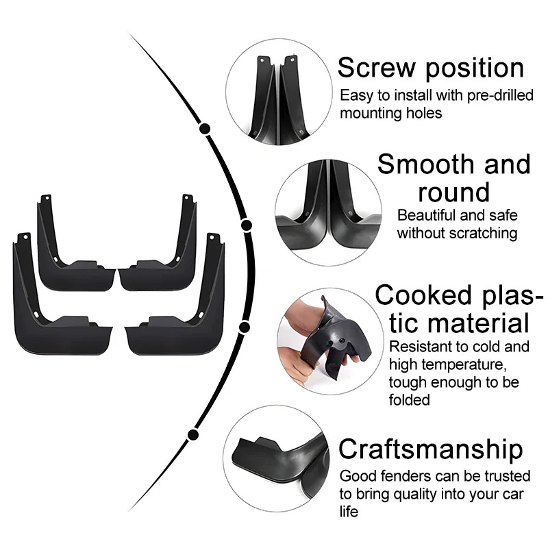 

For Toyota bZ3X 2025 2026 2027 Car Mudguard Mud Flaps Guard Splash Flap Mudflap Fender Auto Accessories Anti-splash Wheels Parts