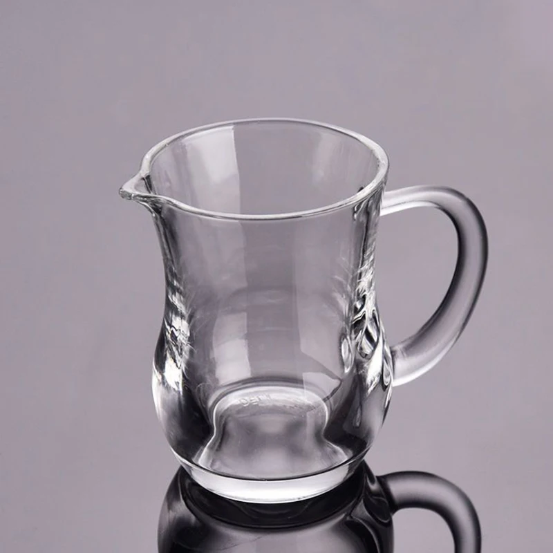 120ml Wine Dispenser with Handle Thickened Glass Reasonable Pot Handle Container Water Dispenser Transparent Spirits Glass