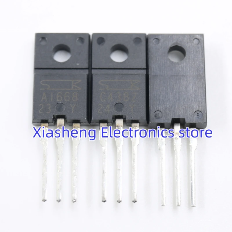 

100% New and Original 5Pairs 2SA1668 A1668 + 2SC4382 C4282 TO-220F Power Amplifier Transistor Powerful Transistors Good Quality