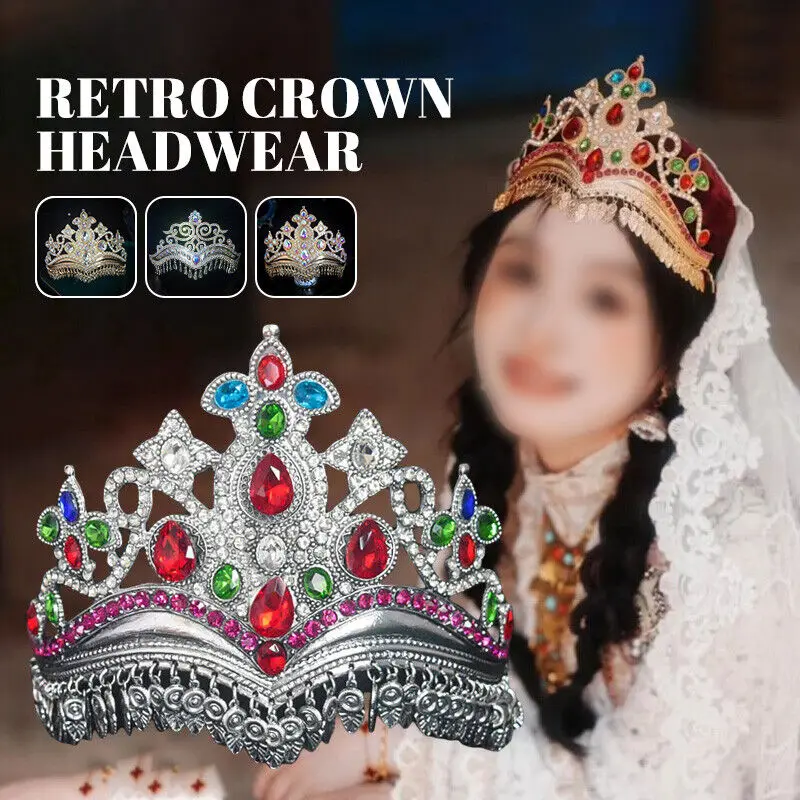 

Hollow Out Metal Rhinestone Crown Tiara for Women Wedding Birthday Hair Accessories Girls Romantic Hairwear