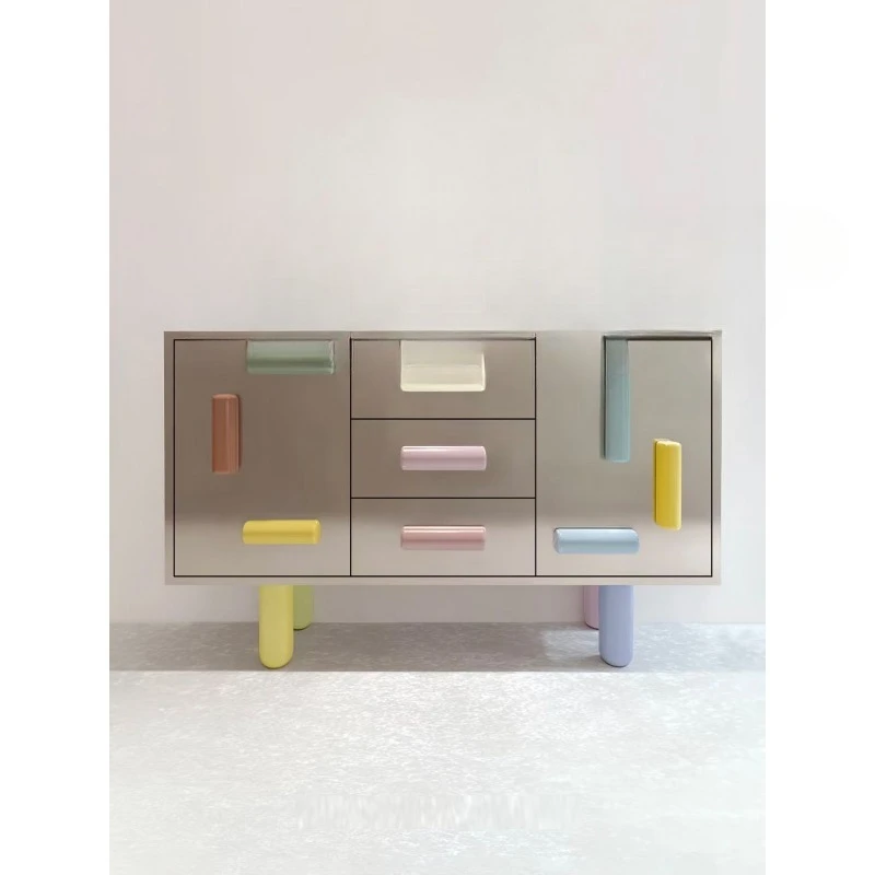 

Solid Wood High-end Creative Sideboard, White Oak Storage Cabinet, Exhibition Hall Entryway