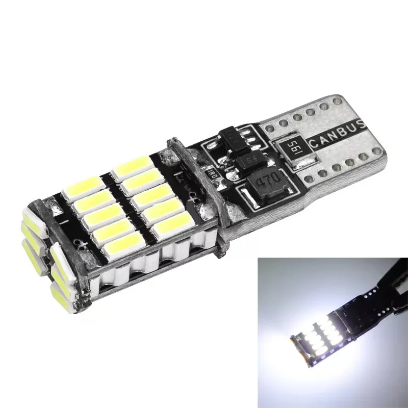 

500PCS Canbus Car Interior Light T10 W5W 4014 26 SMD No Error LED Instrument Lights Bulb Lamp Dome Light DC 12V