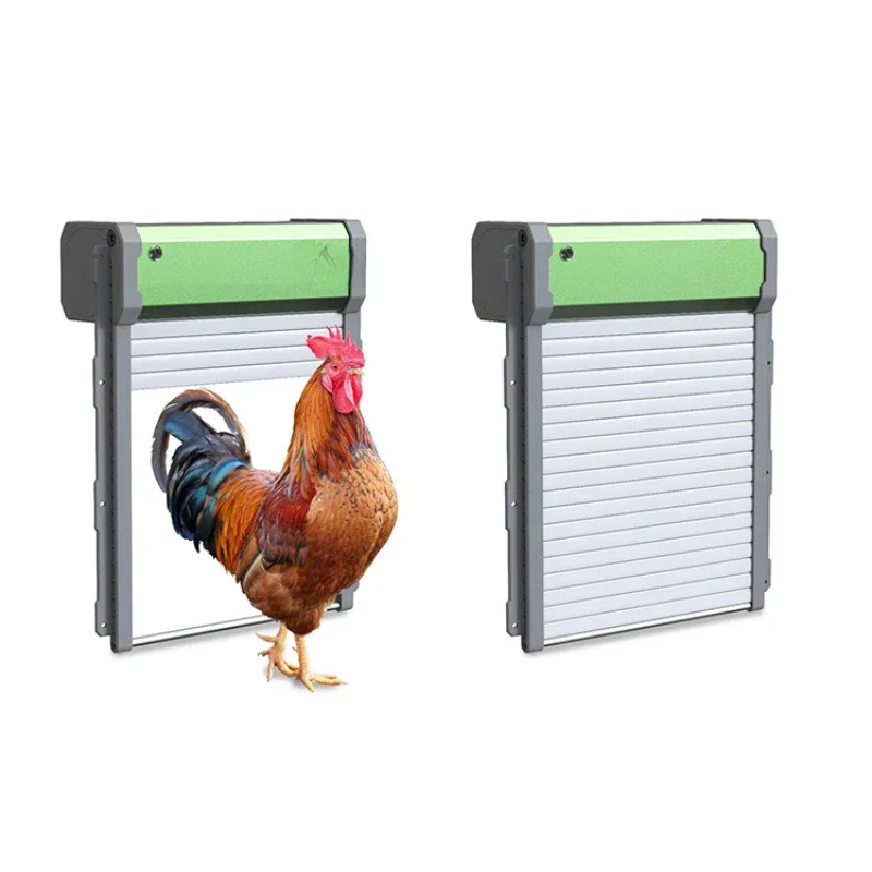 Fully automatic anti-pinch IP67 solar light timed remote control chicken coop door