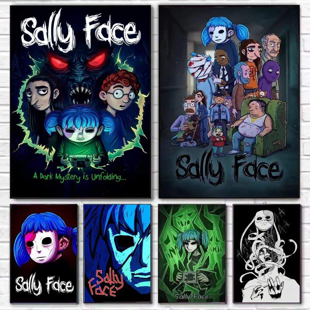Game Sally Face Game Inspired Poster HD Decorative Wall Art for Living Room Bedroom Café Stylish Home Décor Gift