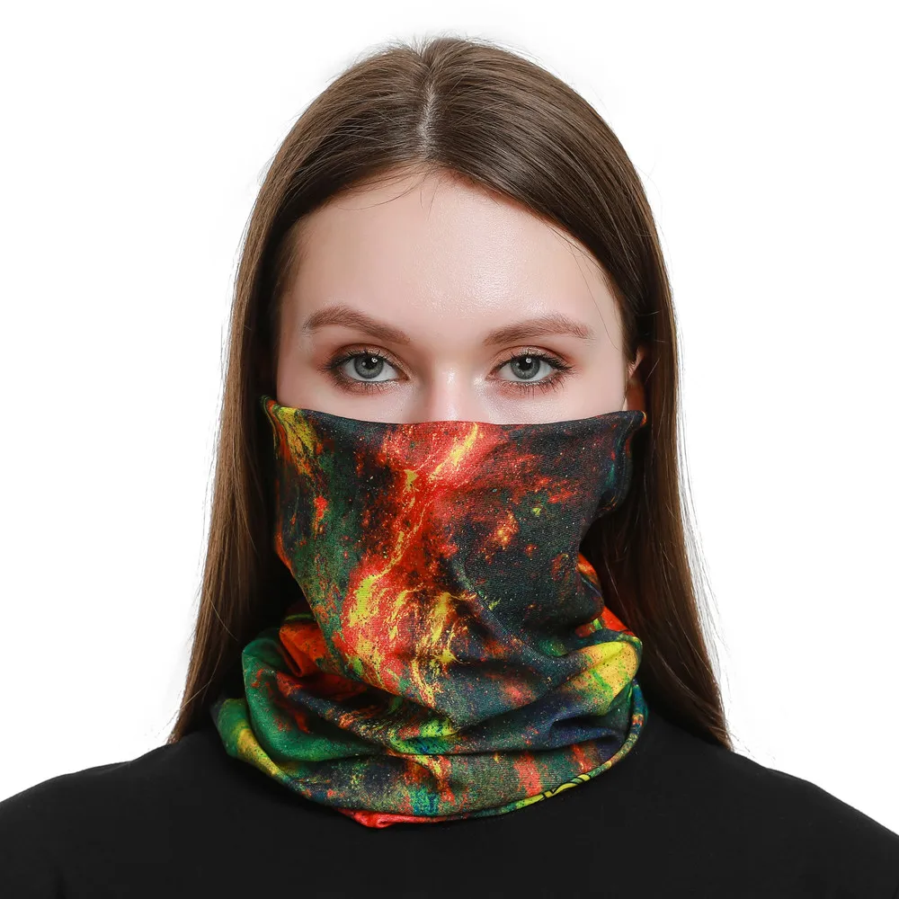 Galaxie Design nahtlose Bandanas für Frau Mann Sport Heabands Radfahren Sturmhaube weibliche männliche Hals Gamasche deporte Gesichts maske – Detail 7