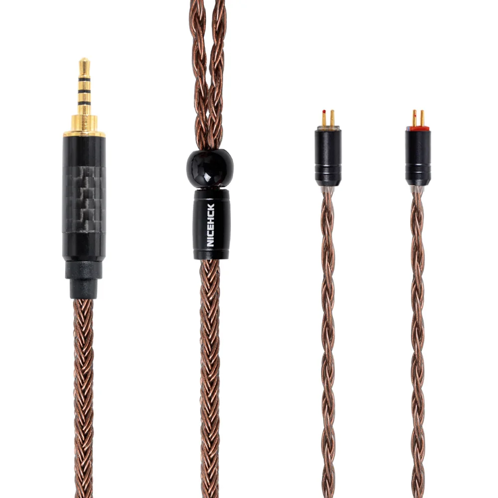 NICEHCK 16 Core High Purity Copper Earphone Cable 3.5/2.5/4.4mm Plug MMCX/2Pin  For TFZ TRNV90 ZSX CCAC12 NICEHCK F3/NX7 Pro/DB3