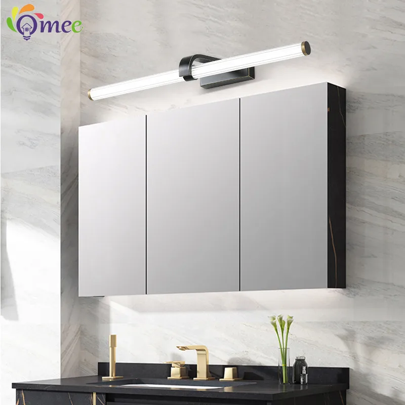 OMEE Gold/Black Modern Wall Lamp Vanity Mirror Light Bathroom For Bedroom Foyer Washroom Living Room Wall Light Indoor Lighting