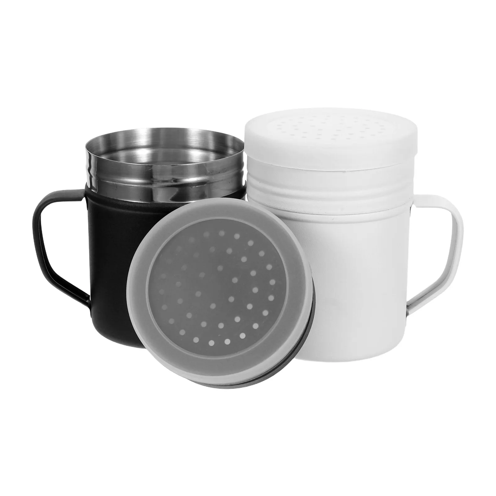 2Pcs Stainless Steel Seasoning Shaker Bottle Set for Grilling Moisture Resistant Tight Seal Portable Kitchen Bbq Rub Spice