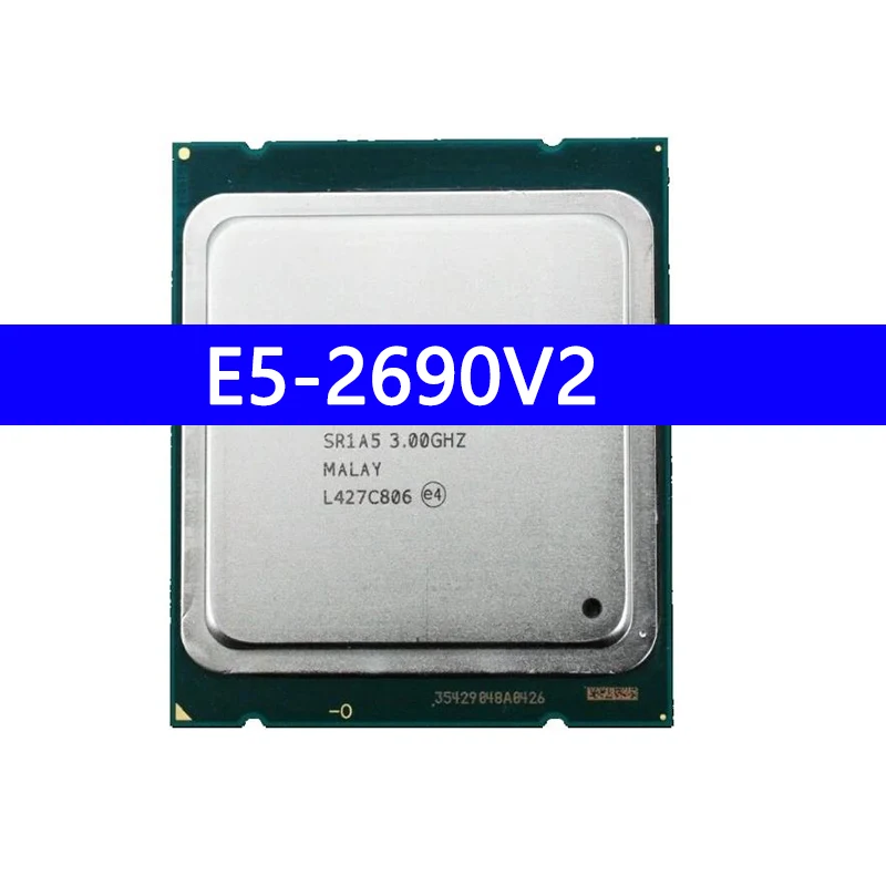 E5-2690V2 CPU Processor SR1A5 3.0Ghz 10 Core 25MB Socket LGA 2011 E5 2690 V2 Xeon V2 CPU Support X79 Motherboard